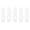 Quickun Plastic Hose Barb Fitting, 3/8" Barb to 1/4" Male Thread Adapter Union Fitting (Pack of 5), White