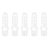 Quickun Plastic Hose Barb Fitting, 3/8" Barb to 1/4" Male Thread Adapter Union Fitting (Pack of 5), White