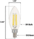 5357000 5.5 (100 B11 Dimmable Bulb, Westinghouse Lighting Watt Watt Equivalent) Clear Filament LED Light Candelabra