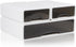 Stackable Desk Organizer - Large 3 Drawer Desktop Storage Box, 13" Wide Letter Size Organizer for Office and Makeup