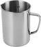 Hemobllo Stainless Steel Beaker, Lab Graduated Beaker with Handle for Liquids and Solids, Scientific Laboratory Supplies