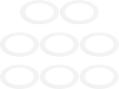 PATIKIL Goof Rings, 8 Pcs Metal Cover for Recessed Light Trim, Inner Diameter 3.98", Matte Finish White