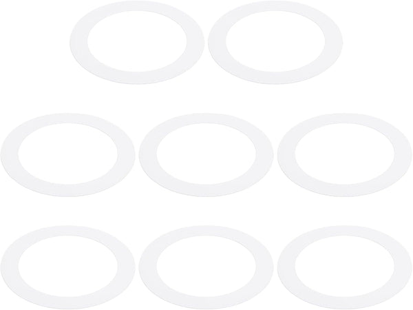 PATIKIL Goof Rings, 8 Pcs Metal Cover for Recessed Light Trim, Inner Diameter 3.98", Matte Finish White