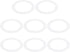 PATIKIL Goof Rings, 8 Pcs Metal Cover for Recessed Light Trim, Inner Diameter 3.98", Matte Finish White