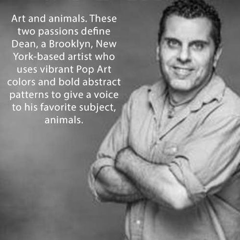 Softcover Love And A Dog Dean Russo 8.5" x 11" Spiral Notebook, 120 Wide Ruled Pages, Durable Gloss Laminated Cover