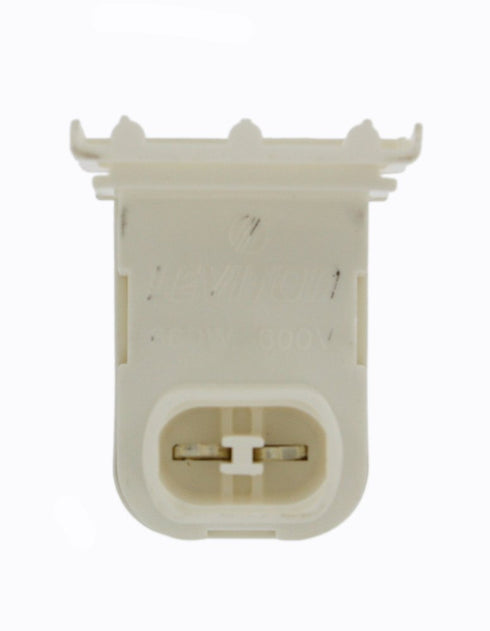 Leviton 13551-NW Thermoplastic Medium Fluorescent Lampholder, Shallow Base for T-8/T-12 Lamps, White