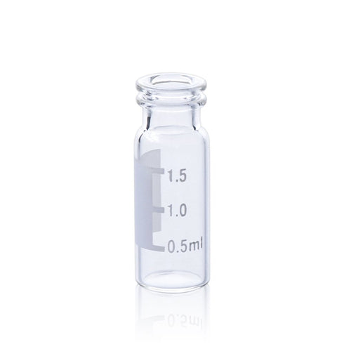 2 ml Autosampler Vials, 11 mm Snap Top with Label, Clear Glass, 100 pcs/pk.