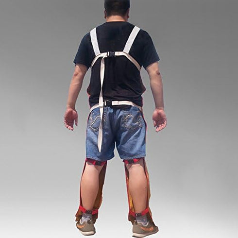 Creation Core Cowhide Welding Apron Bib Heat Resistant Leather Apron Safety Apparel Split Leg Flame Resistant Apron