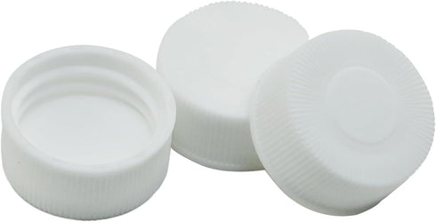 20ml Glass Vials, 24-400 Screw Neck with White Caps, Leakproof, Pack of 100