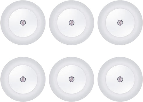 6 Pack LED Night light, LED night lights plug into wall with dusk to dawn sensors, plug in night lights for kids room
