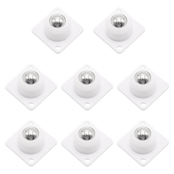 YUYUDEHM 8 Pcs Self Adhesive Mini Caster Wheels 360 Swivel Appliance Wheels Stainless