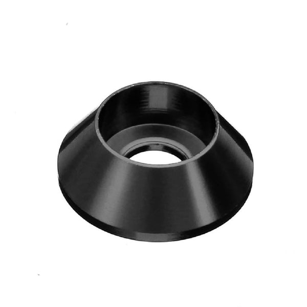 20pcs M6 Cone Cup Washers, Anodized Aluminum Alloy Screw Gasket Countersunk Washers (Black)