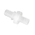 Quickun 1/2" Plastic Hex Straight Union Adapter Fitting, Hose Barb Thru-Bulkhead for Water/Fuel/Air (Pack of 2)