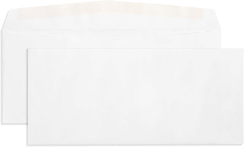Blue Summit #10 Windowless Envelopes - Gummed Flap, Printer Friendly, 4-1/8” x 9-1/2”, 500 Envelopes