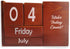 STRIVE ZEN Perpetual Wooden Desk Calendar - Timeless Elegance for Daily, Weekly, and Monthly Planning | Solid Pine