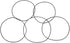 BOGEEL 20Pcs 1X1mm Silicone Rubber Band Pulley Transmission Engine Round Beslts Tape Toy Module Car Motor Stretch