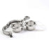 ZGHQHCDRH 304 Set Dairy(57mmx77.5) Stainless Steel Sanitary Tri Clamp Weld Ferrule with Silicon Gasket - Heavy Duty