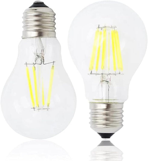 A19 4W Dimmable LED Edison Bulbs, A60 E26/E27 Base, 40W Equivalent, Daylight White 6500K, 4 Pack