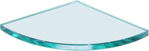 Dulles Glass 6" x 6" Quarter Round Floating Glass Shelf - Shelf