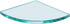 Dulles Glass 6" x 6" Quarter Round Floating Glass Shelf - Shelf