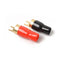 Premium 0/1 Gauge Wire Connectors, Pack of 3 Pairs Gold Plated Spade Connector for Amplifier Wiring Kit