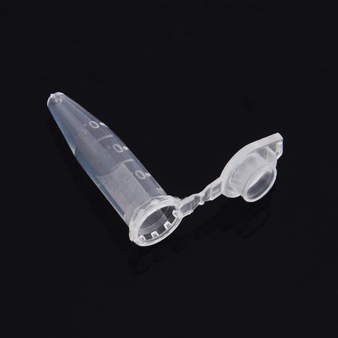 stonylab Micro Centrifuge Tubes, 0.5ml Graduated Clear Plastic Vials with Flat-Top Snap Cap, Pack of 500