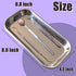 3 Pack Professional Medical Surgical Stainless Steel Dental Procedure Tray, Flat Type Lab Instrument Tools