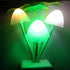 Tuelaly 5PC Cute Night Light, Creative Mushroom LED Avatar Night Light Bed Saving Sensor Light Lamp Romantic