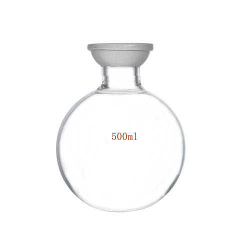 Dinglab S35 Flask,35/20 S35 (500ml) Spherical Joint Glass Lab Ball Socket Reservoir Bottle,Receiving Flask Rotary