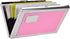 EASTNIGHTS Metal Wallet RFID Credit Card Holder - Stainless Steel and PU Leather Case (Pink)
