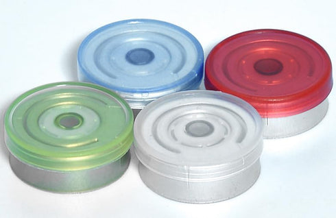 10ml Glass Bottle, Sterile Transparent Vial, Lab Sample Vial with Self Healing Injection Port, Flip Off Aluminum Cap