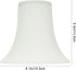 Homoyoyo Frosted Glass Lamp Cover Decorative Lampshade for Wall and Hanging Lights Transparent Bell-Shaped Light Shell