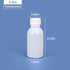 PE Plastic Food Grade Bottles, Wide Mouth Lab Reagent Bottle, Liquid/Solid Sample Storage Container