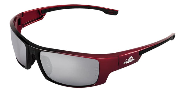 Bullhead Safety Eyewear Dorado Safety Glasses with Dual Lenses - Silver Mirror, Two-Tone Frame