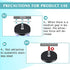 M6 Tools(8 Packs,Black,1.69 Inch) Flutesan Neodymium Magnet Rubber Coated Mounting Small Scratch Safe Black Stud Magnet