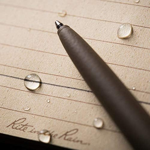 Rite in the Rain All-Weather Metal Clicker Pen - Flat Dark Earth - Black Ink (No. FDE97)