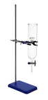 EISCO 500ml Dropping Funnel, PTFE Key Stopcock, Open Top, Ungraduated Borosilicate Glass, Cylindrical