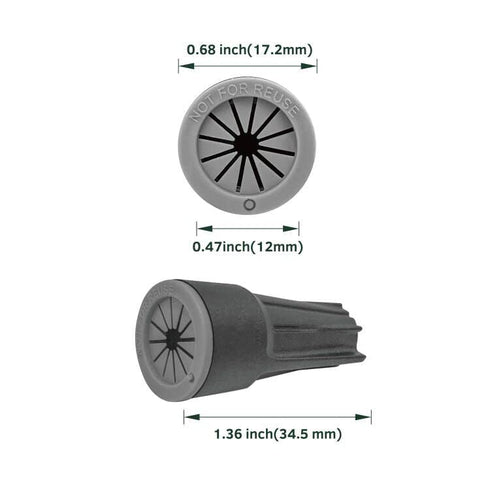 GKOLED 30PCS AWG #22-8 Waterproof Wire Connectors, Silicone Filled Outdoor Electrical Screw Terminals for LED Landscape