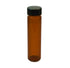 6-Pack 1 oz / 30 mL Amber Glass UV Resistant Sample Storage Vials with Black Phenolic Screw Caps