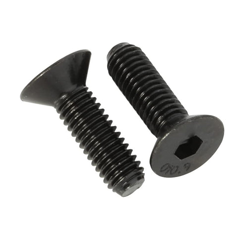 M8-1.25 x 60mm Flat Head Socket Cap Screws, 10 PCS Countersunk Bolts, Alloy Steel Grade 10.9, Fully Threaded, Allen
