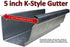 5" Premium Hidden Hook Hangers with Screw Clip Style for Rain Gutter Bracket