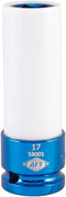 AFF Mag Wheel Power Sockets, 1/2" Drive, 17mm, Chrome Molybdenum Steel with Plastic Sleeve, 58001