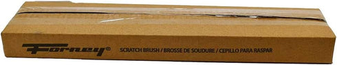 Forney 70504A 2-Pack Carbon Steel Wire Brushes with Curved Wood Handle, Assorted, 13-3/4-Inch-by-.014-Inch