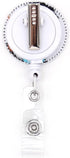 Black Nurse Power Badge Holder | Black Girl Magic Retractable Name Card Clip for Girl Power
