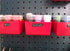 Small Plastic Pegboard Storage/Parts Bins - Multi-Pack in Red, Yellow, or Black (15, Black)