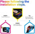 Uniwork Remanufactured 202XL Ink Cartridges Replacement for Epson 202 Ink Cartridges (4 Pack: 1 Black, 1 Cyan, 1