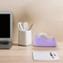 Purple Desktop Tape Dispenser, Weighted Non-Skid Base, Heavy Duty Cute Tape Dispenser for Office Packaging