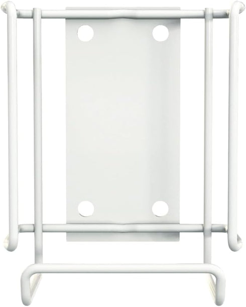 6.5 Inches, WIPESPLUS Wall Bracket Wipes Canister Holder with Screw and Tape Mounting Hardware for Supermarkets