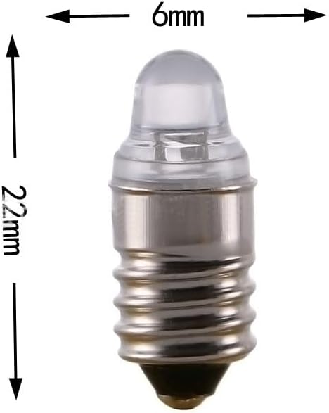 E10 3V 4300K Warm White LED Light Bulb Torch Headlight Work Light Torch Work Tools (4) by ShuoHui