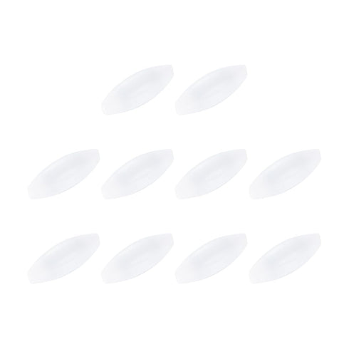 MECCANIXITY Magnetic Stirrer Mixer Stir Bar, 25mm(1") x9mm Olive Shape PTFE Coating Magnet, White, 10 Pcs
